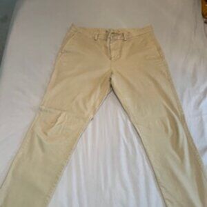 Men's Pants- Old Navy Men's Ultimate Straight Khaki Pants. 100% Cotton.  34 X 34